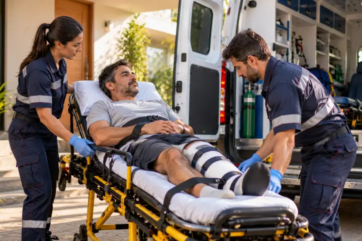 Transporte de Paciente com Fratura: Cuidados e Quando Utilizar Ambulância