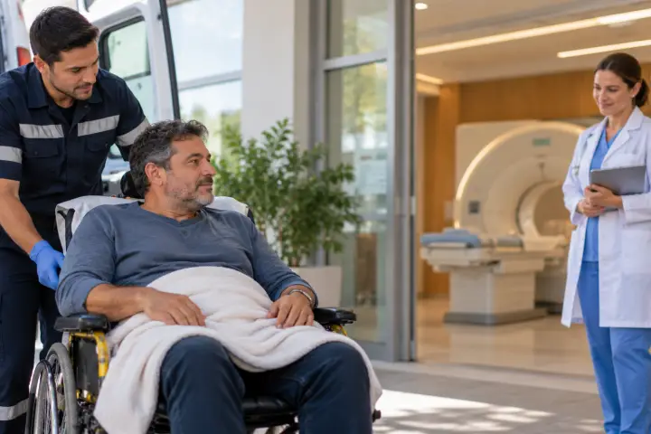 Transporte de Paciente para Exame de Imagem: Quando é Necessária uma Ambulância?